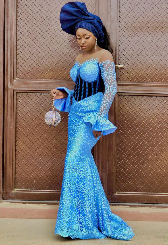 35+ Latest Cord Lace Styles Best African Fashion Dresses (4)
