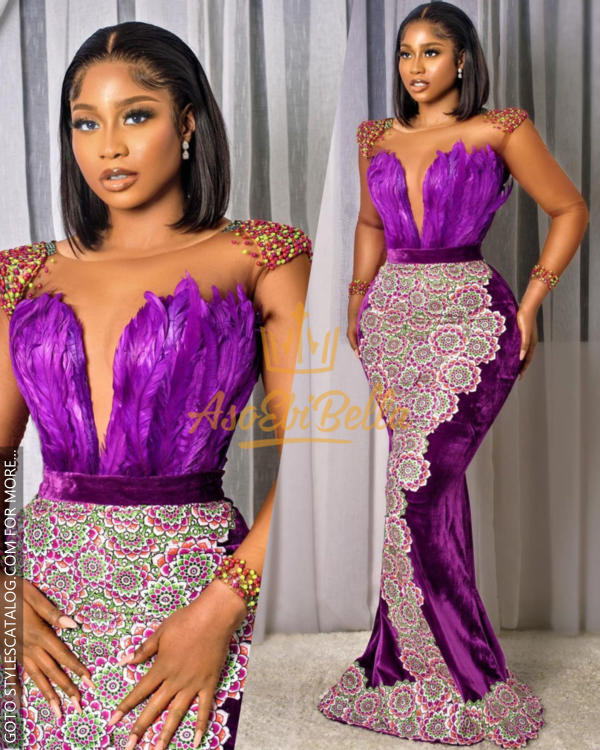 Latest Fascinating Purples and Red OwambeParties Styles For Classy Women (7)